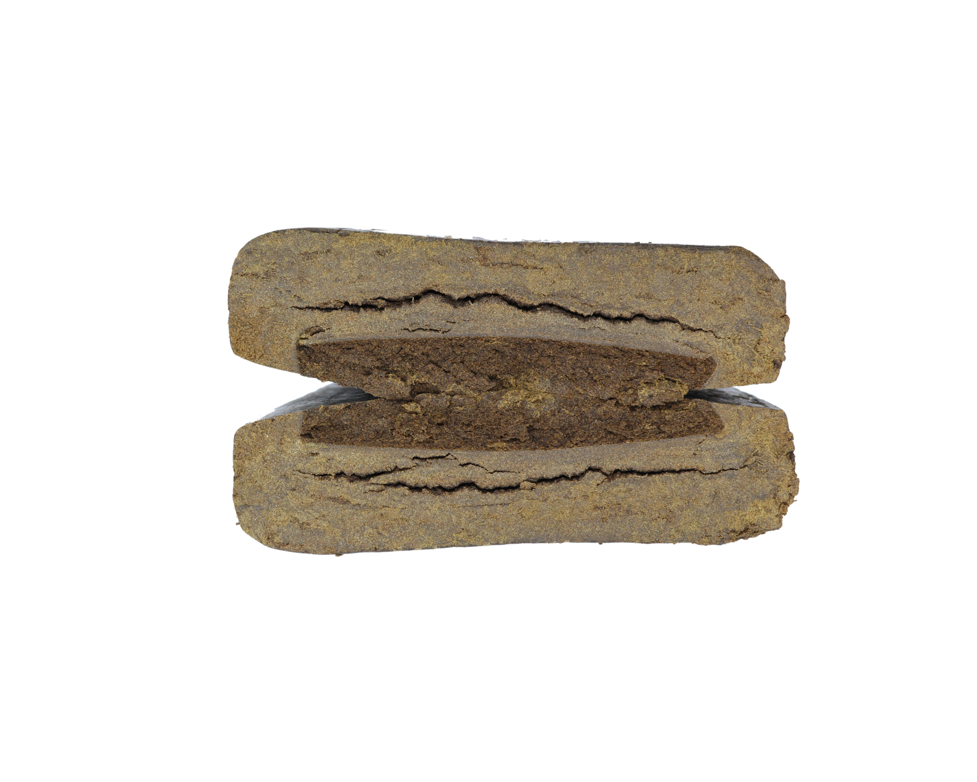 Bentley Cut Hash Strain Bentley Cut hash cannabis concentrate showing pressed resin blocks